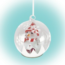 GLOB DIN STICLÃ CU LED SI FIGURINÃ, ROSU GLG13/RD GLOB DIN STICLÃ CU LED SI FIGURINÃ, ROSU GLG13/RD